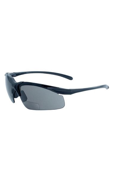 Generic erorex Apex Motorcycle +2.5 Lens Magnification Bifocal Safety Sunglasses Black and Smoke APEX 2.5 SM
