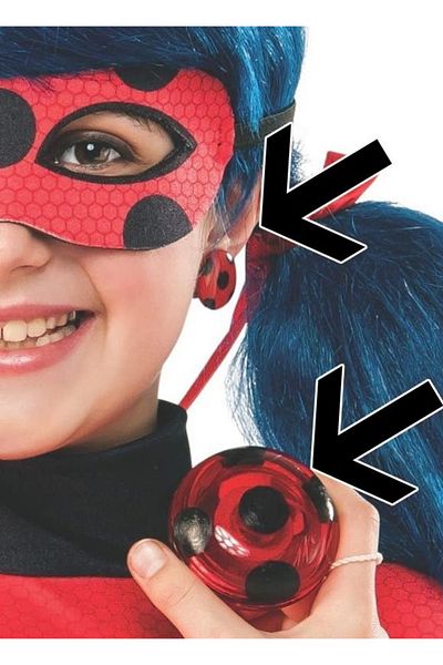 Miraculous Miraculous Ladybug Yoyo and Earrings Set for Girls - Ladybug