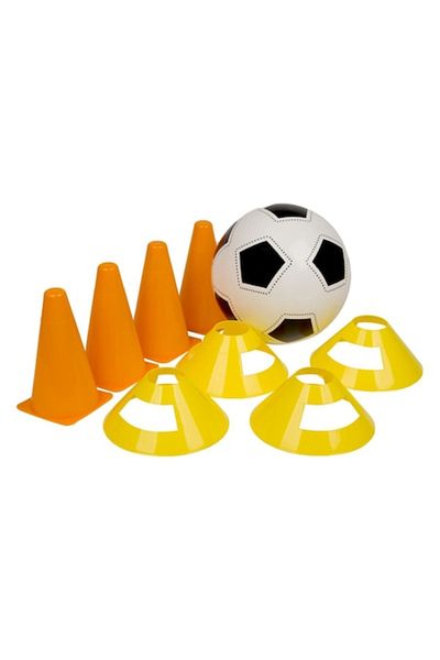 offlimits Soccer ball set with 8 training posts, DecorCasa, 21 x 18 cm