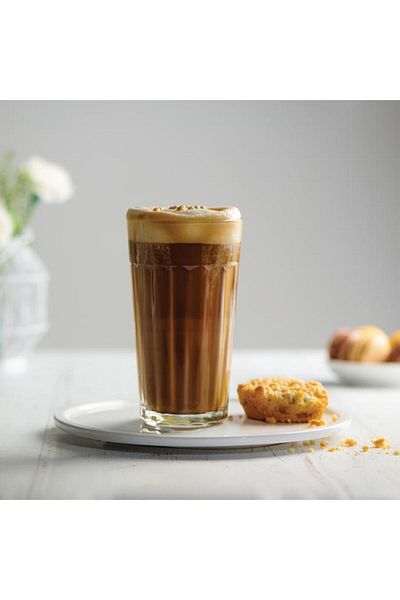 Generic طقم أكواب قهوة زجاجي فاخر عالي الجودة من رويال ليردام، 4 قطع، شفاف، 350 مل، 825022