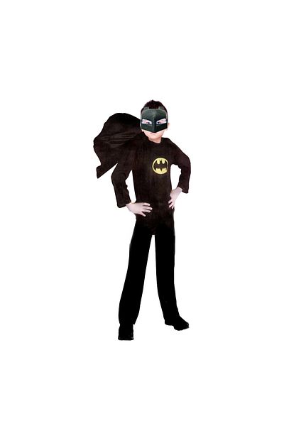 Depox Classic Batman costume set, black and LED mask, 7-9 years, 120-130 cm
