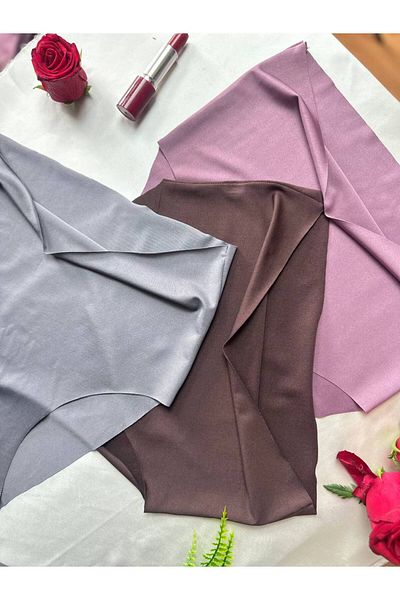 BERBUR STORE Pack of 5 Laser Cut Seamless No Trace High Waist Panties