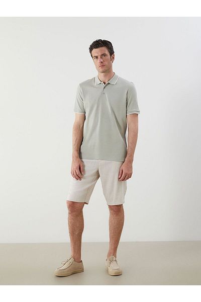 LC Waikiki Ανδρικό κοντομάνικο μπλουζάκι SOUTHBLUE Polo Neck