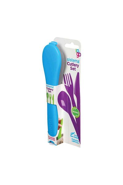 Generic مجموعة أدوات المائدة سيستيما تو جو باللون الأزرق (متعدد الألوان)