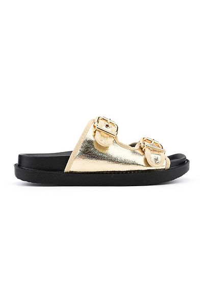 Tmall Women's Casual Slippers, Made of Eco-leather, SP115, Gold