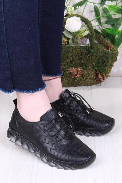 PİSAGOR Pythagoras Ps-32960 Orthopedic Women's Daily Genuine Leather Shoes