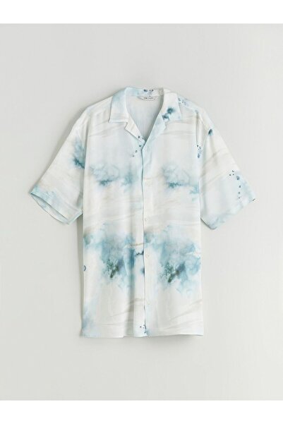 LC Waikiki قميص LCW Vision Standard Fit بأكمام قصيرة من الفسكوز للرجال