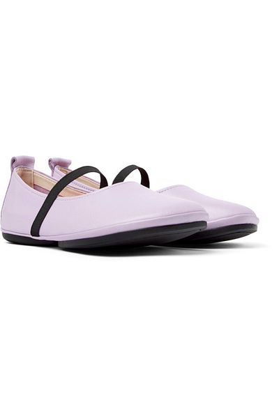CAMPER Women’s Purple Leather Flats with Colorful Elastic Band for Everyday Comfort RightNina