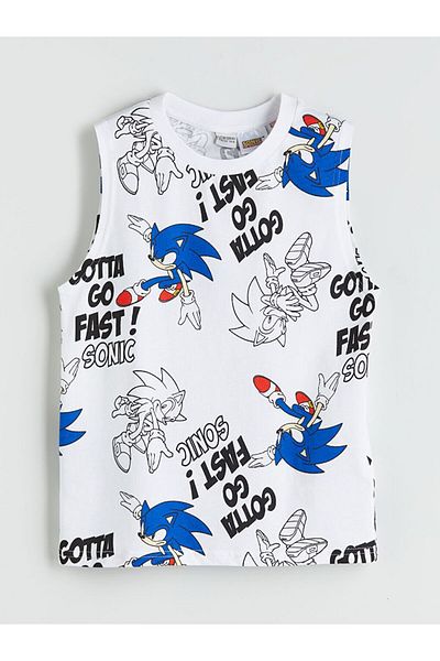 LC Waikiki Lcw Kids Crew Neck Sonic Printed Boys Undershirt