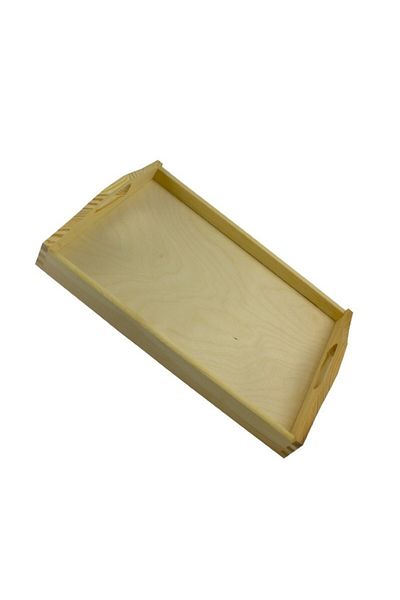 AzHome Serving Tray, With Handles, Wood, 30X40 cm