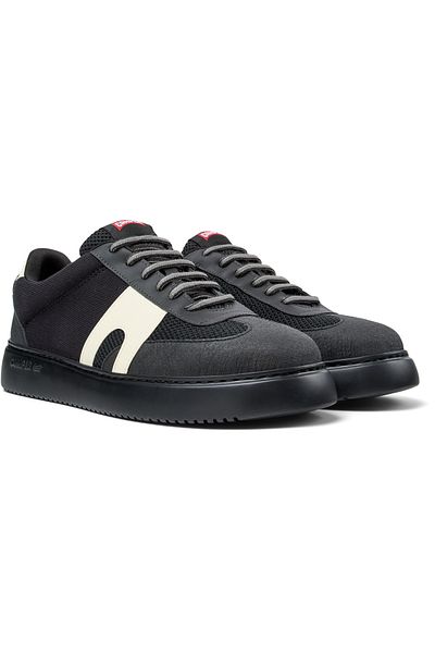 CAMPER Men's Casual Black Mesh Sneaker With Hook And Loop Design For Everyday RunnerK21Sorona