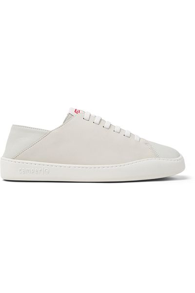 CAMPER Men's White Genuine Leather Sneakers Lightweight Unique Design Daily Comfort Sole Twins