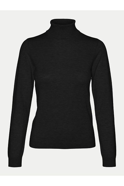 Vero Moda vero moda Pulover cu guler înalt pentru femei 10320450 Negru