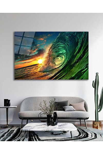 idealizbiz Sea Wave Nature Sunset Sticla Pictură Islamică Religioasă Modernă ...