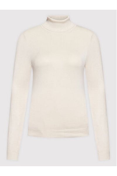 Vero Moda Pulover cu guler înalt pentru femei vero moda 10231630 Ecru