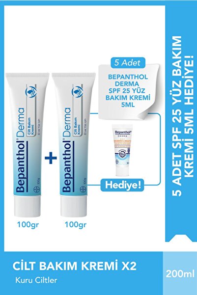 Bepanthol Cilt Bakım Kremi 100g 2'li Set Spf Mini Yüz Kremi