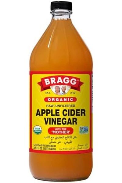 BRAGG vinegar Bragg Organic Apple Cider Vinegar • Raw ~ Unfiltered • With the Mother • Unpasteurized, 1 QT
