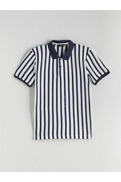 LC Waikiki Lcw Vision Polo Neck Striped Men's T-Shirt