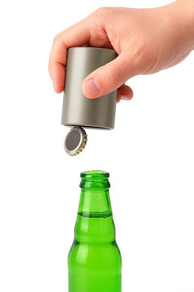 ihvanonline Magnetic Push Pull Automatic Bottle Opener Gold