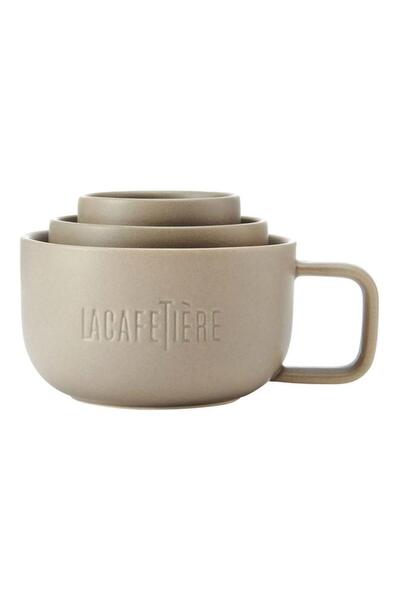 Generic La Cafetiere 3-Piece High Quality Porcelain Family Mug Set Almond LCM...