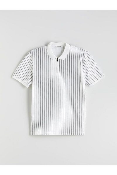 LC Waikiki LCW Vision Herren-T-Shirt mit Polokragen und Muster