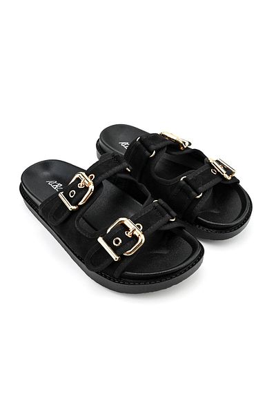 Tmall Women's Casual Slippers, Made of Eco-leather, SP115, Black