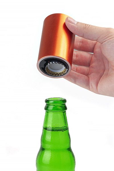 ihvanonline Magnetic Push Pull Automatic Bottle Opener Copper