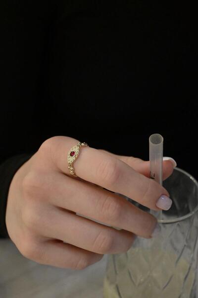 Store Glow Pembe Taşlı Yüzük