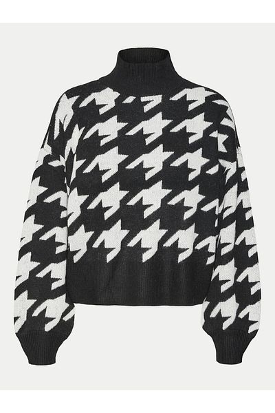 Vero Moda vero moda Pulover cu guler înalt pentru femei 10311089 Negru