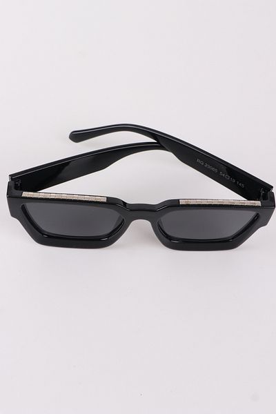 MACERATİ Unisex Square Black Sunglasses