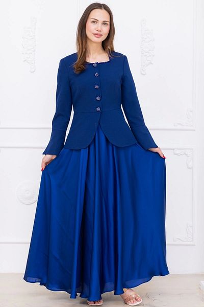 lodmela Square Collar Embroidered Double Suit 4718-Saks