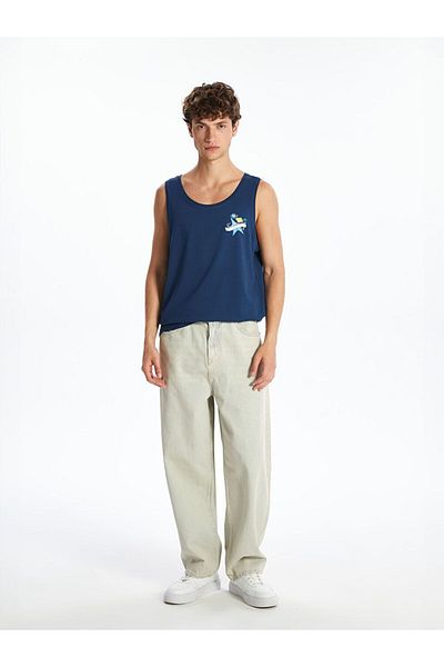 LC Waikiki Xside Crew Neck Printed Men's Sleeveless T-Shirt