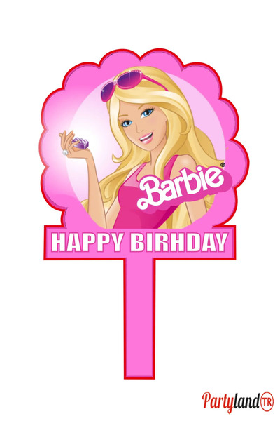 Barbie 8 Kişilik Doğum Günü Parti Seti