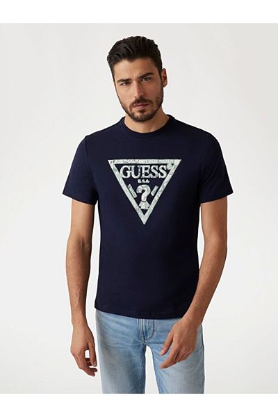 Guess Ss Cn Triangle Men's Slim Fit T-Shirt
