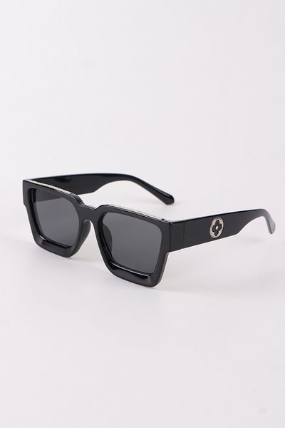 MACERATİ Unisex Square Black Sunglasses