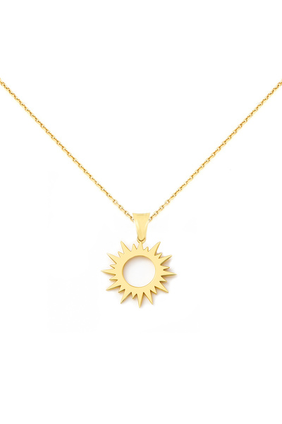 MOHI Fine Jewellery Lant model soare din aur galben de 14k