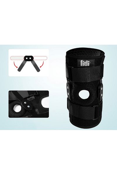 Fitli Elastic knee brace, removable lateral stabilization orthosis, knee support with patella compression