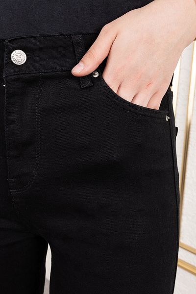 Tesettür Dünyası Pocket Cut Long Jeans Tsd250160 Black