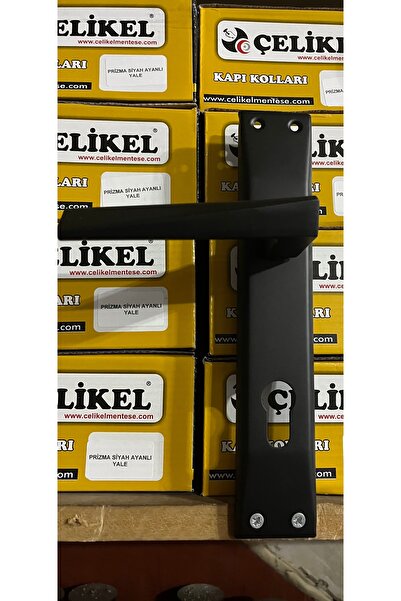 ÇELİKEL Çelikel Yale Kapı Kolu Görünüşlü 1 Takım Siyah
