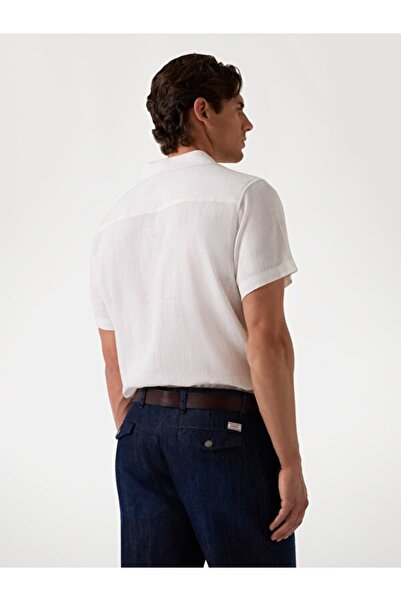 Guess Ss Mosley Erkek Keten Karışımlı Gömlek