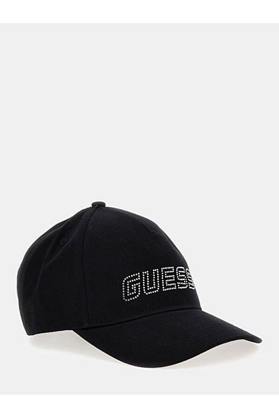 Guess Logic Baseball Cap 100% Cotton Drawing Mark V5Gz01Wo08O Howl Wolf Cap