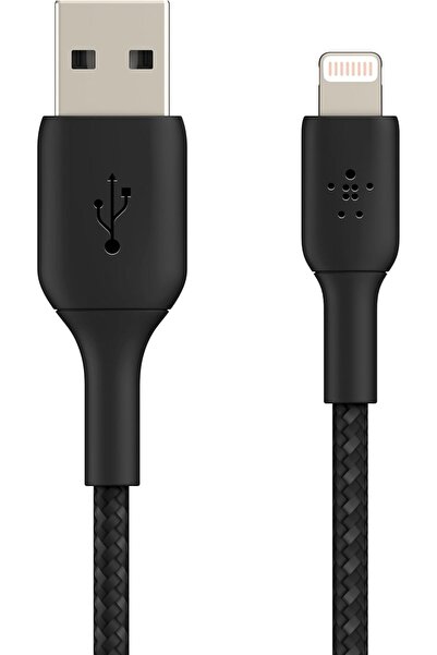 Belkin Premium Braided Lightning to USB-A Cable - 1m - Black