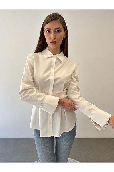 ossons Waist Fitted Cotton Shirt