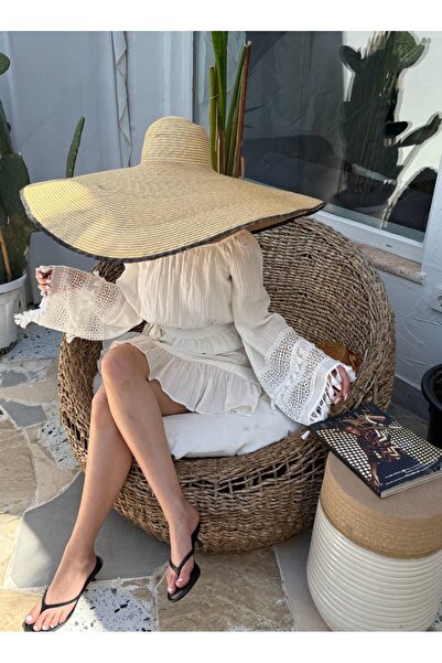 SESABUTİK Madonna yaka Gofre elbise