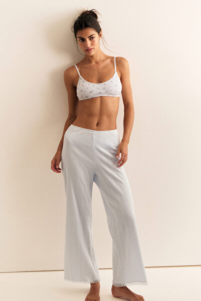 H&M Delik Desenli Pijama Altı