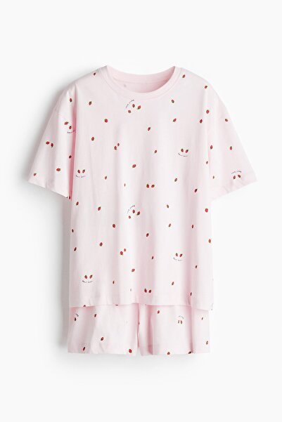H&M Baskılı Pijama Takımı