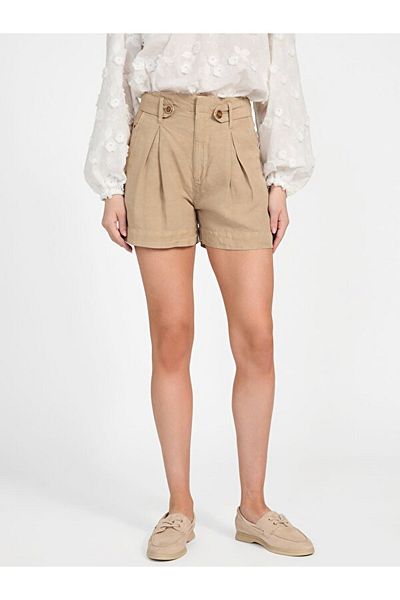 Guess Shaye Women's Linen Blend Relaxed Fit Shorts