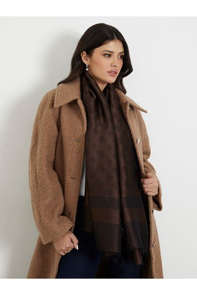Guess Jacquard Modal Blended Women's Shawl 80X180