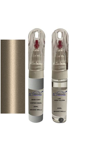 YLKRS AUTOMOTIVE Kit retus vopsea touch up Mercedes Benz G-Klasse 1677 (Gold Beige magno)