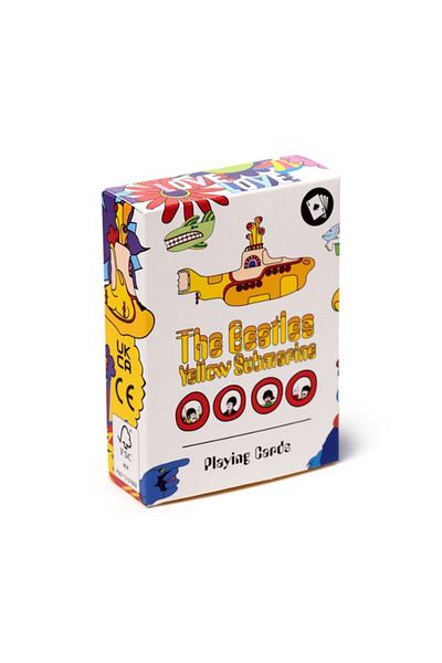 Puckator Carti de joc, The Beatles Yellow Submarine, design clasic și colecționar, 54 carti